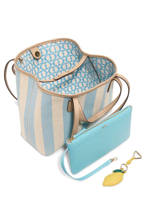 Aldo Summer Canvas Tote In Light Blue