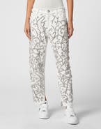 PHILIPP PLEIN Denim Trousers Mom Fit Crystal Women