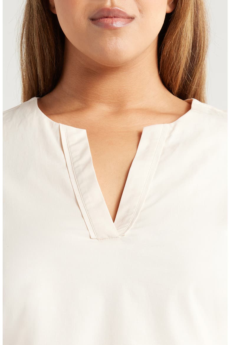Cuffed Elbow Sleeve Top, Alternate, color, STONE