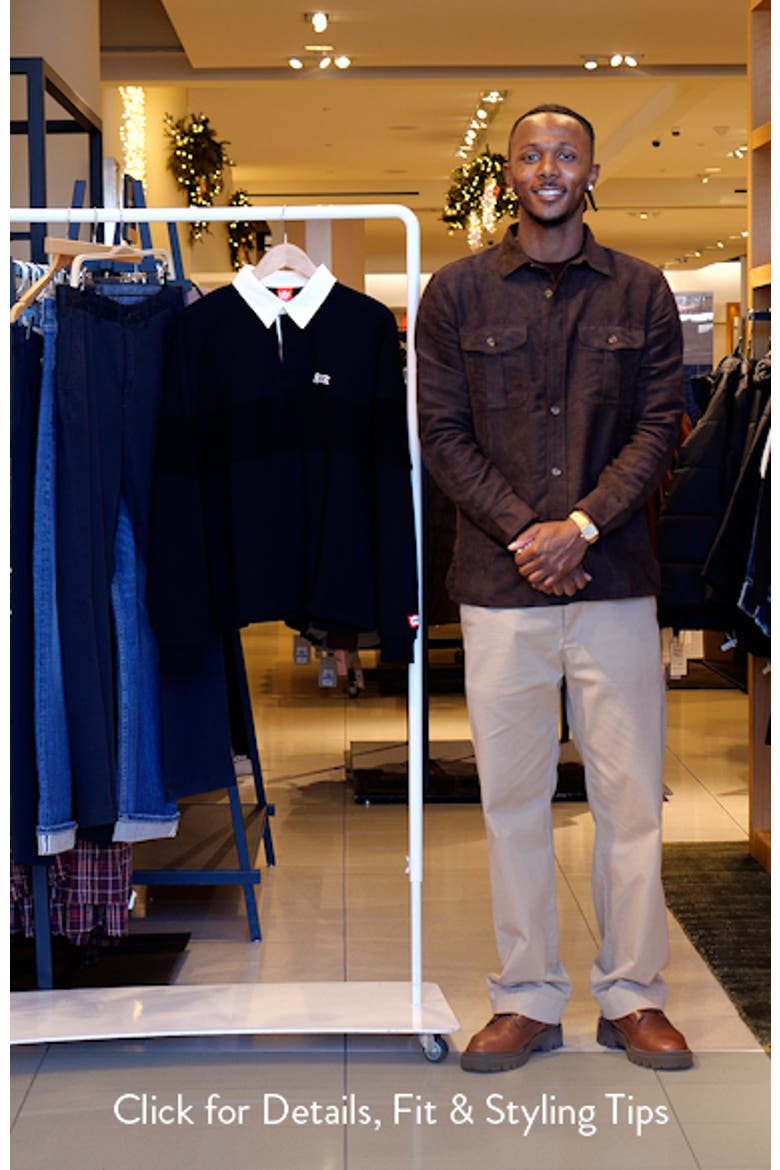 Box Fit Punchy Long Sleeve Cotton French Terry Polo video