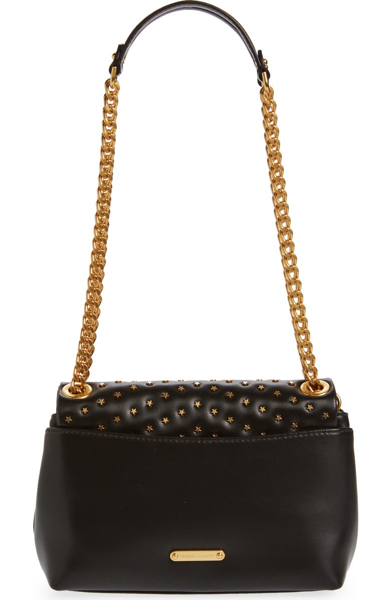 Rebecca Minkoff Edie Stud Quilted Leather Convertible Crossbody Bag, Alternate, color,