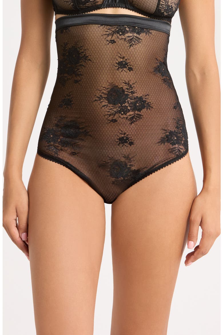 Louise High Waist Briefs, Main, color, BLACK