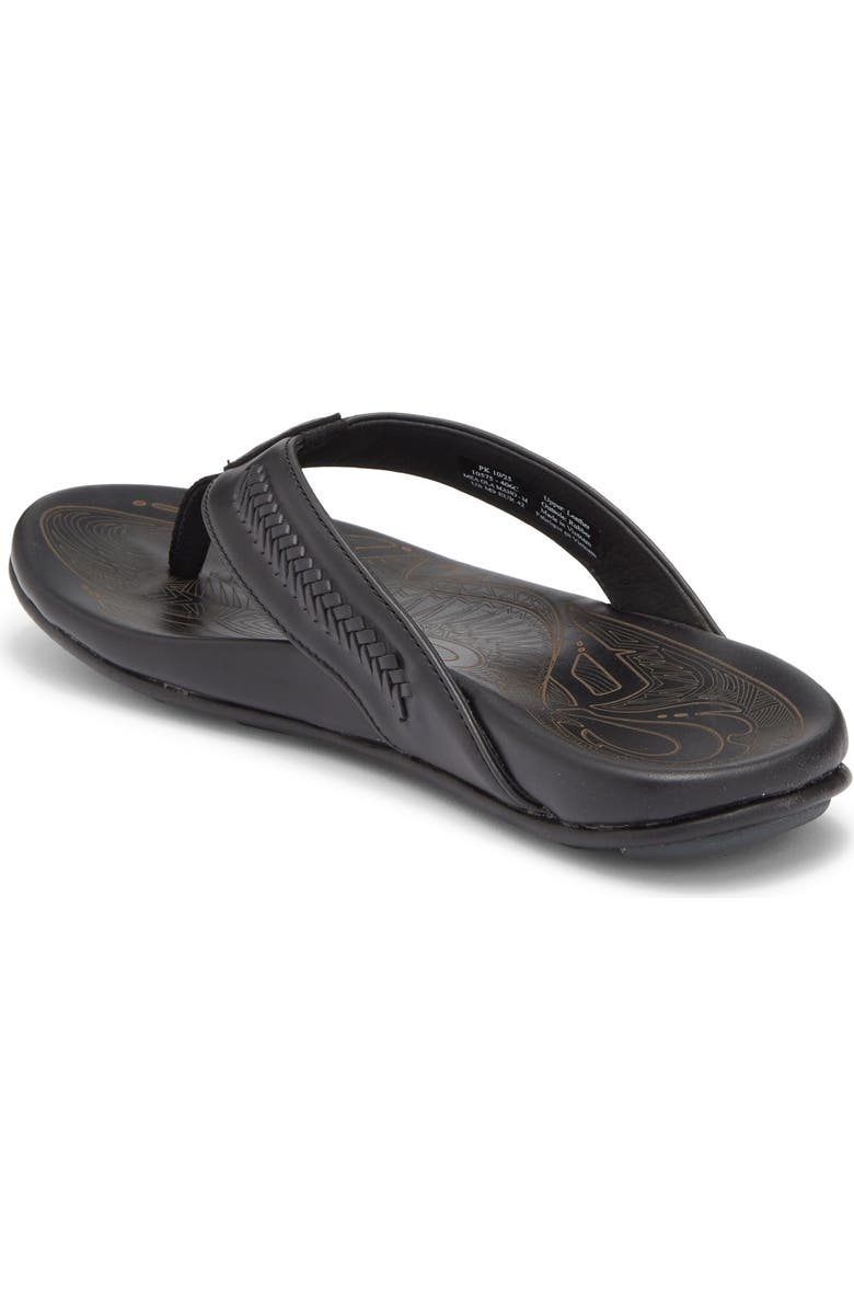 OluKai Mea Ola Mano Sandal, Alternate, color, Black / Dark Shadow