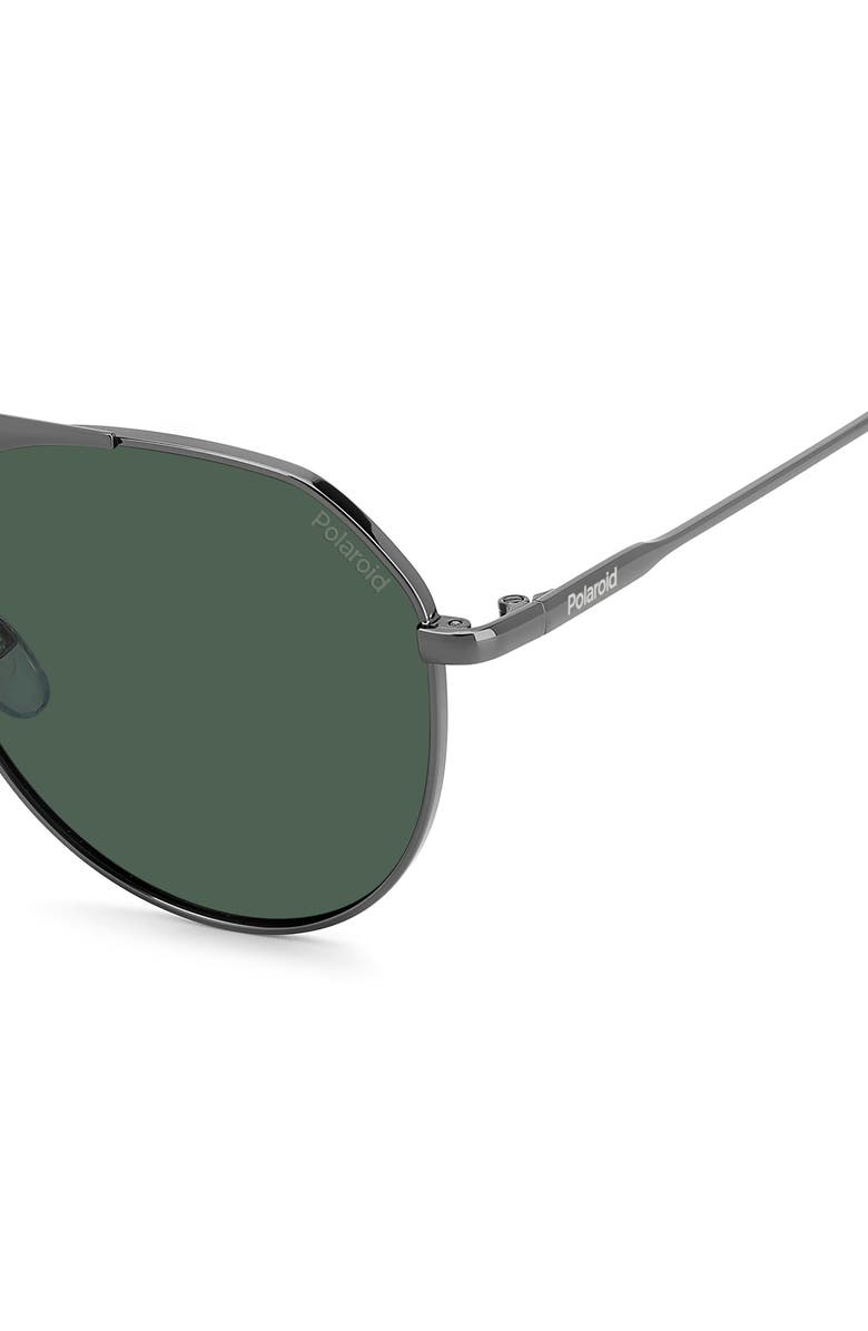 Polaroid 57mm Polarized Aviator Sunglasses, Alternate, color,