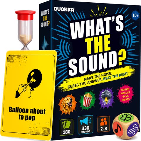 Party Card Game for Adults & Teens - Sound Guessing Game with 330 Challenges