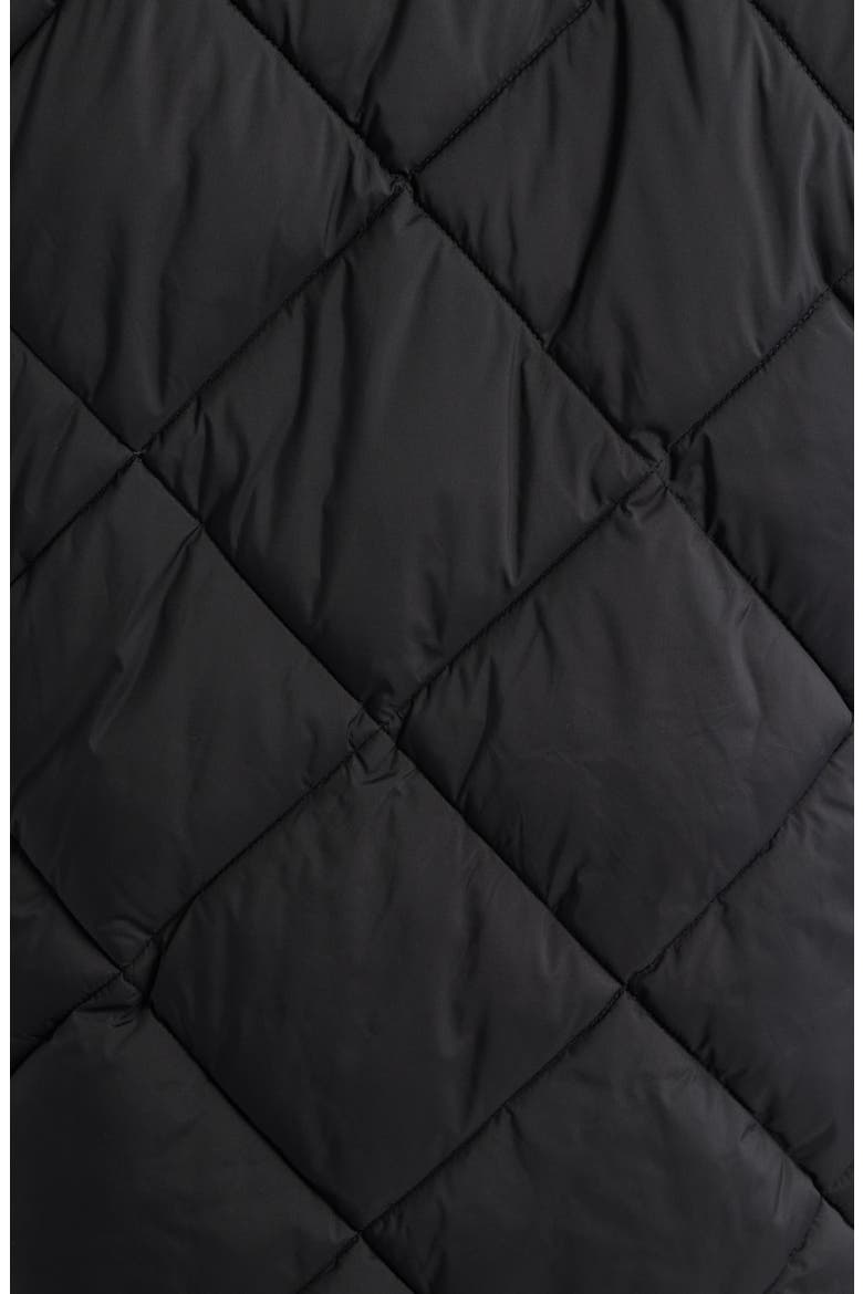 Hooded Puffer Coat, Alternate, color, BLACK