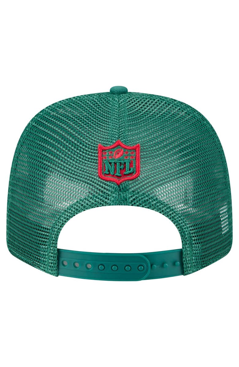 New Era Men's New Era Green New York Jets Team Collection 9SEVENTY Stretch-Snap Adjustable Hat, Alternate, color, Green