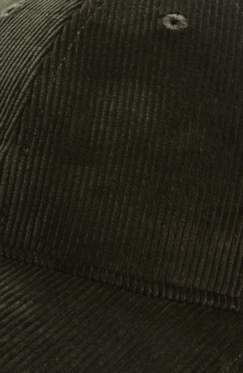 Rag & Bone Harlow Cotton Corduroy Baseball Cap In Green
