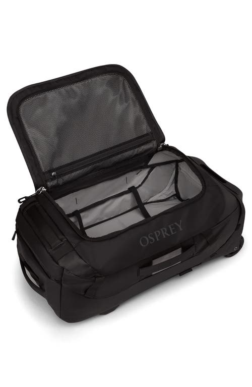Osprey Transporter 60-liter Duffle Wheeled Carry-on Luggage In Raven Black/black