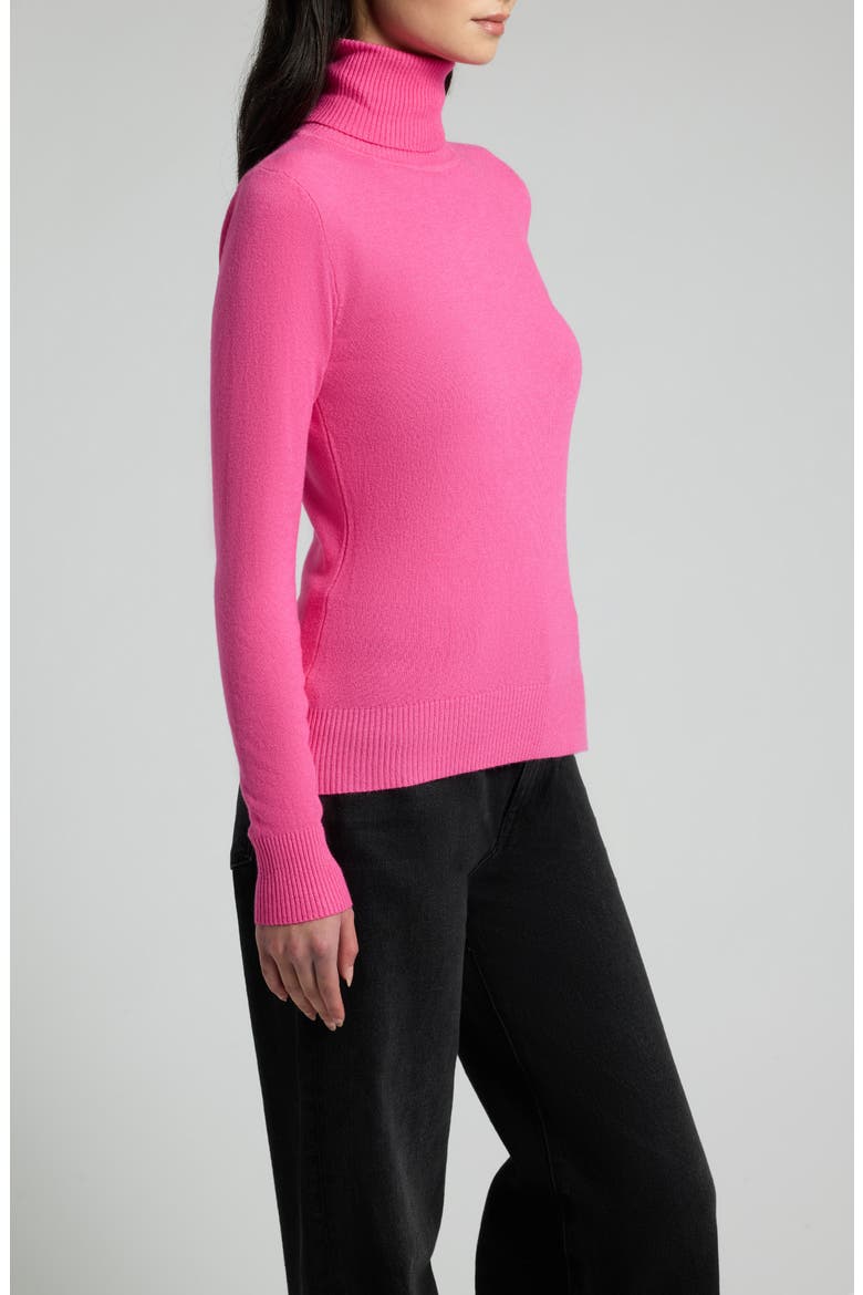 Silene Turtleneck Sweater, Alternate, color, FUCHSIA