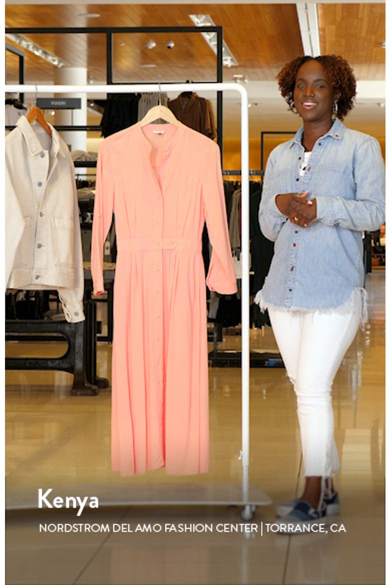 Long Sleeve Midi Shirtdress video