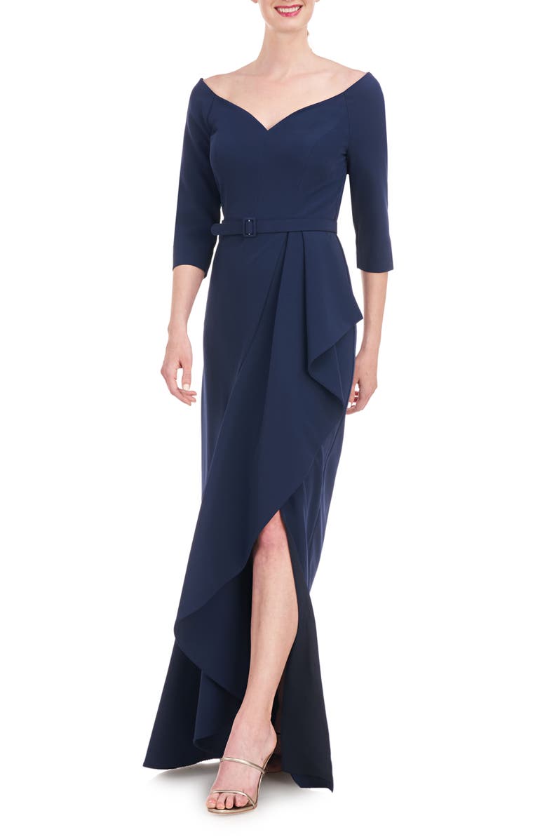 Kay Unger Isolde Column Gown, Alternate, color,