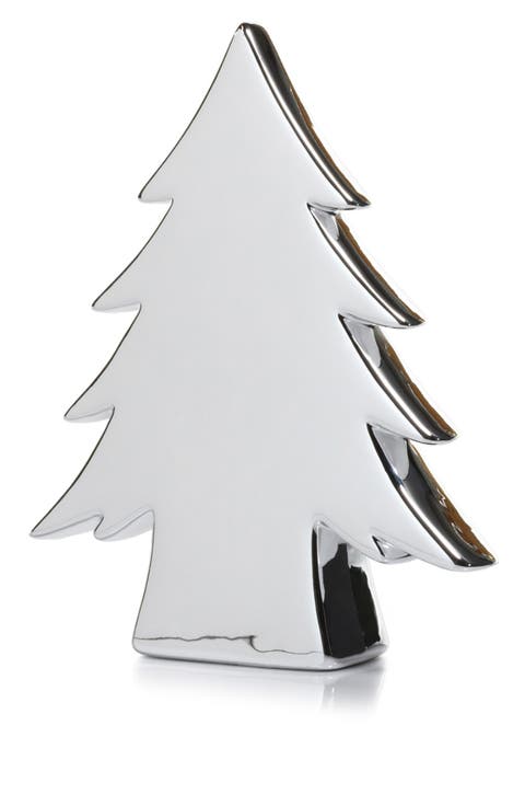 Teton Set of 4 Metallic Tree Figurines