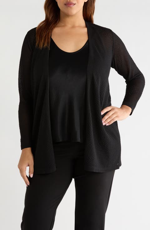 Open Front Cardigan (Plus)