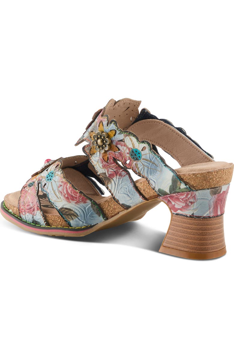 L'Artiste by Spring Step Radiating Sandal, Alternate, color, Denim Multi