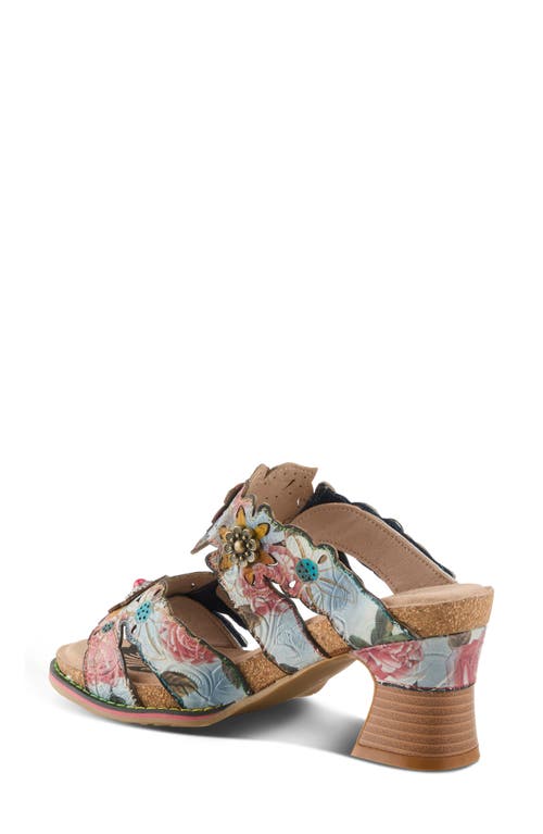 L'artiste By Spring Step Radiating Sandal In Denim Multi