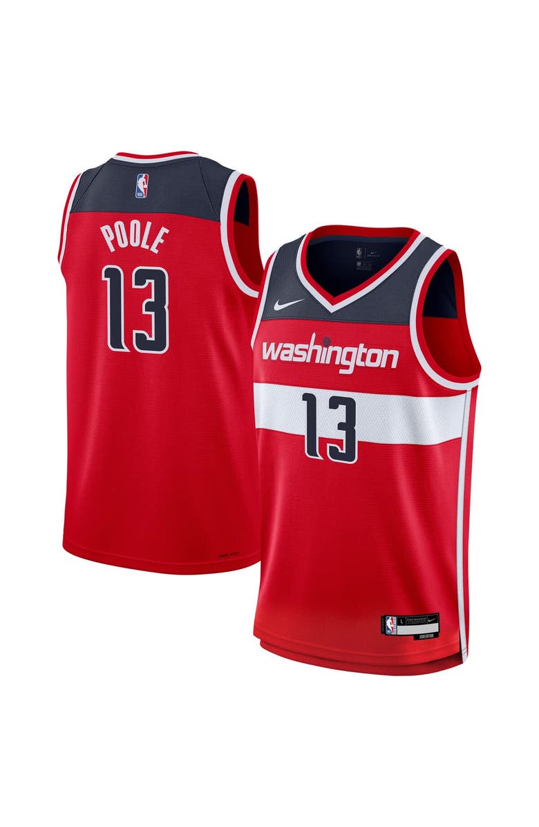 Nike Youth Nike Jordan Poole Red Washington Wizards Swingman Jersey - Icon Edition, Main, color, Red