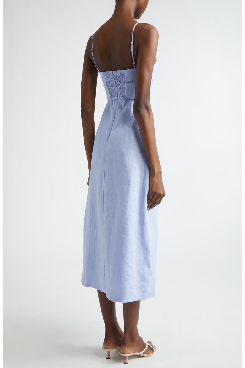Kindred Spirit Luna Linen Midi Dress, Alternate, color, SKY