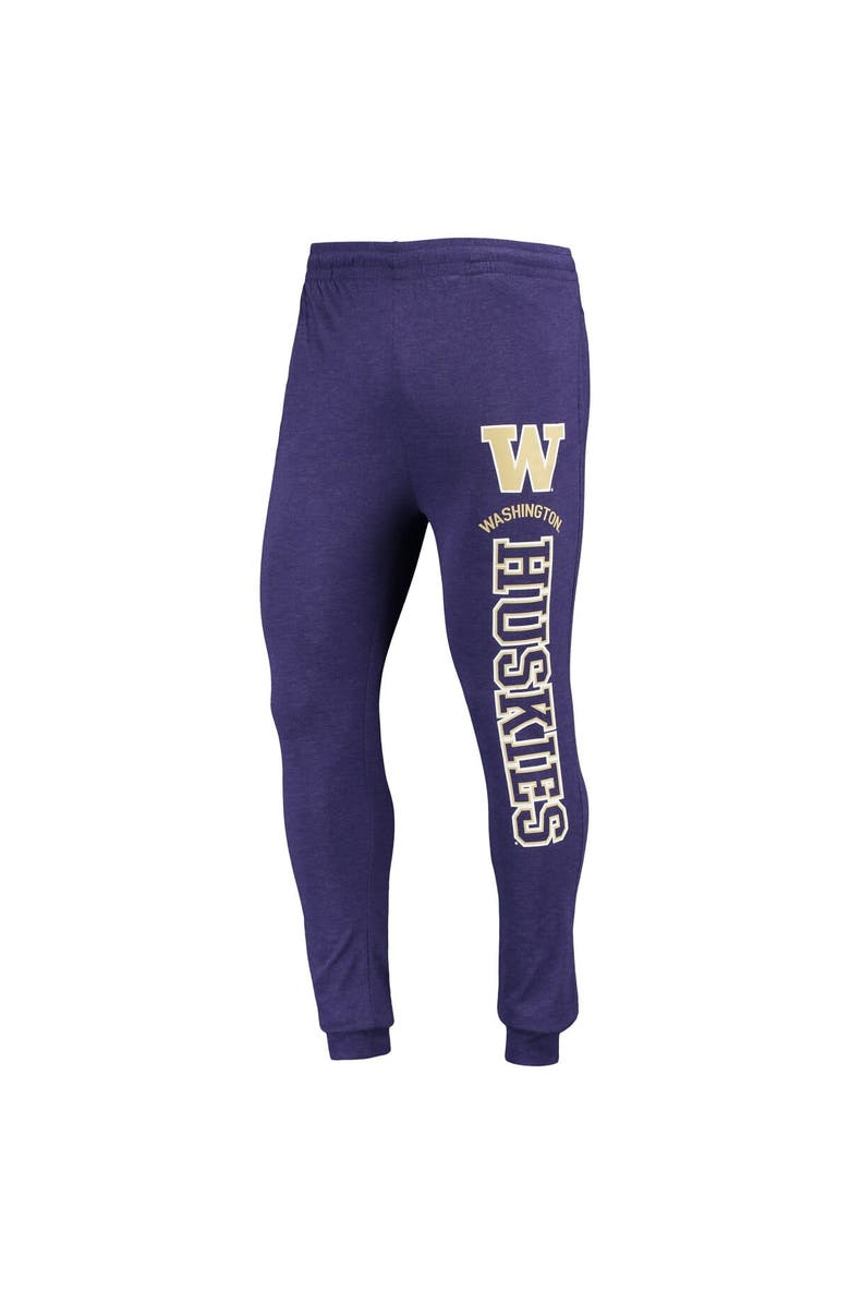 CONCEPTS SPORT Men's Concepts Sport Purple/Heather Charcoal Washington Huskies Meter Long Sleeve Hoodie T-Shirt & Jogger Pajama Set, Alternate, color, 