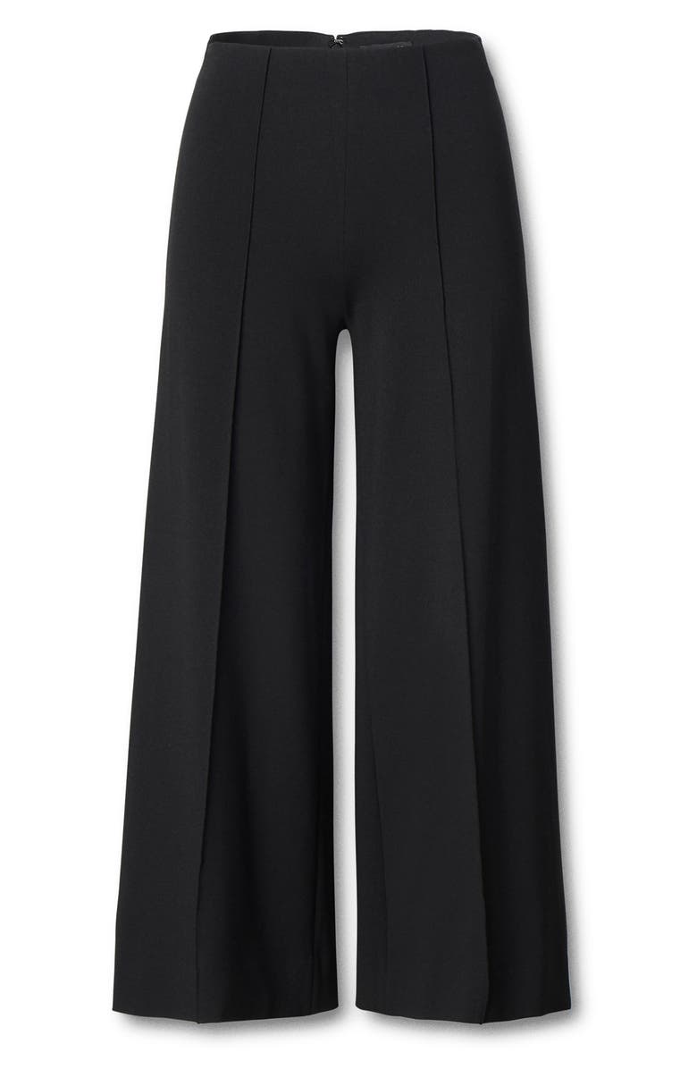 rag & bone Irina Wide Leg Crop Pants, Alternate, color, Black