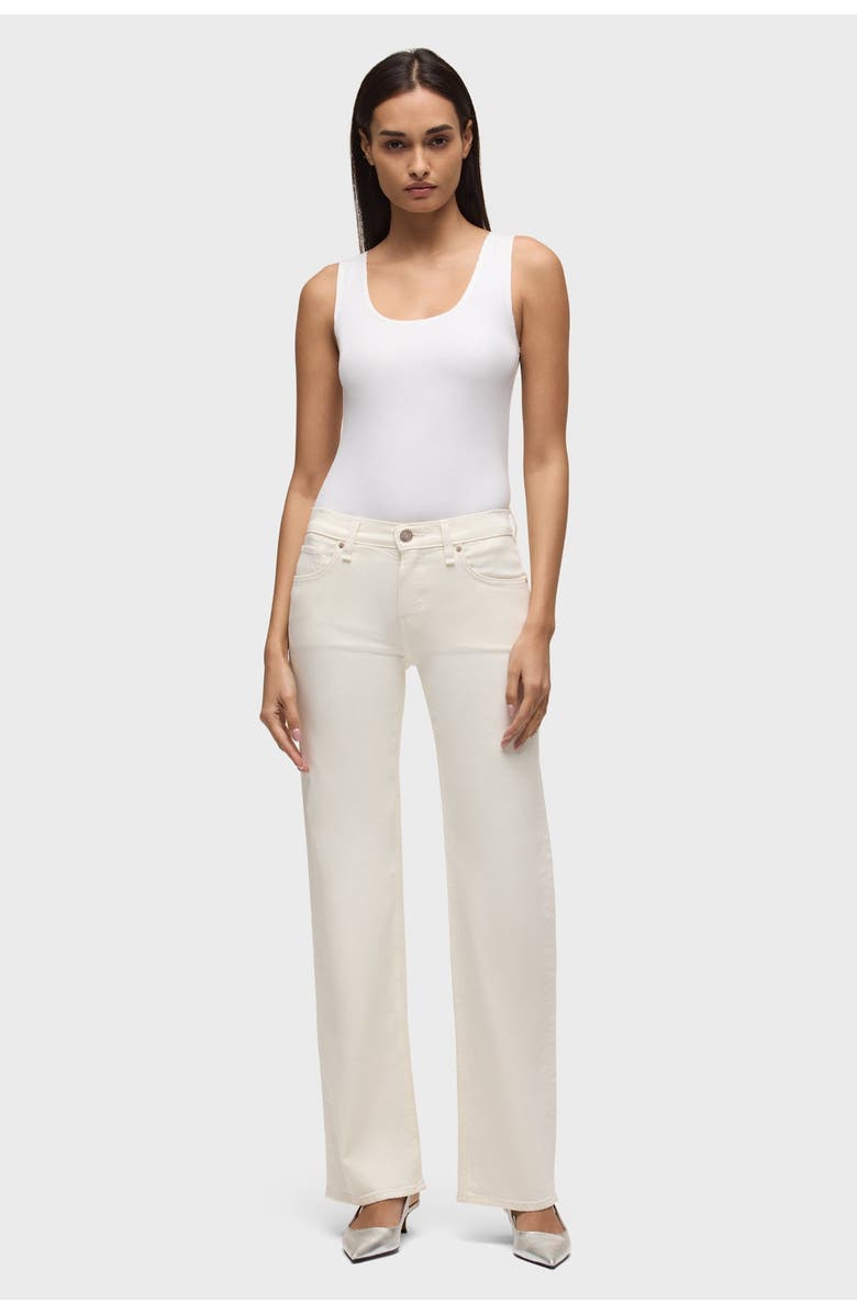 Hudson Jeans kelli low-rise loose straight, Alternate, color, Ecru