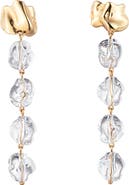 Sterling King Lucite® Drip Earrings