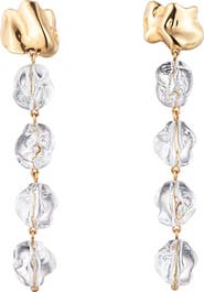 Sterling King Lucite® Drip Earrings