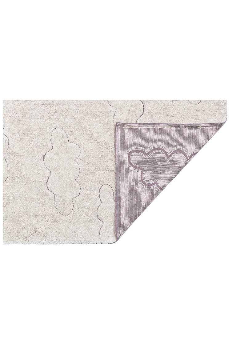 RugCycled Clouds Washable Cotton Blend Rug, Alternate, color, NATURAL RUGCYCLED YARN
