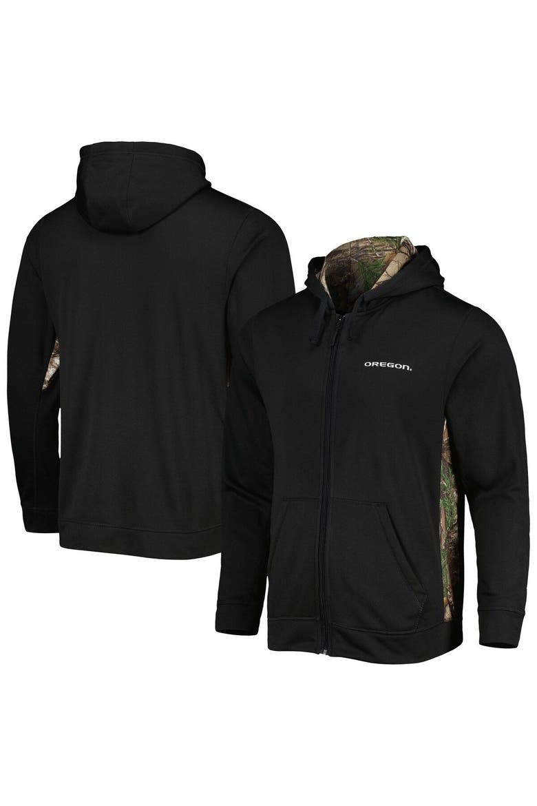 Men's Dunbrooke Black/Camo Oregon Ducks Decoy Full-Zip Hoodie, Main, color, Camo