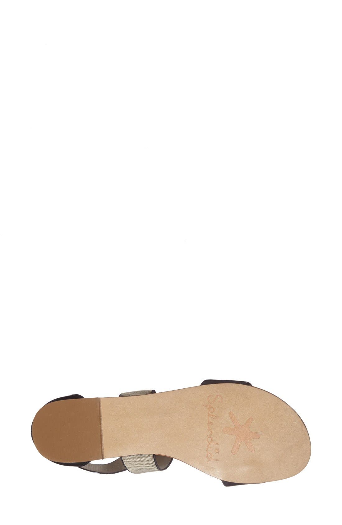 'Congo' Leather Sandal, Alternate, color, BLACK LEATHER