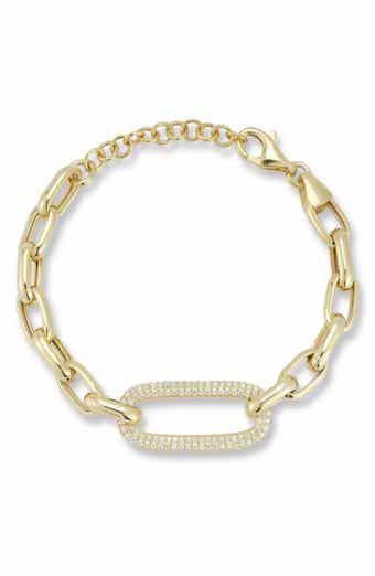 Cubic Zirconia Pavé Chain Bracelet