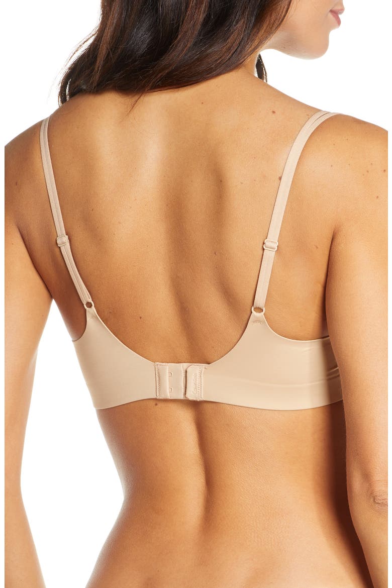 Liquid Touch Underwire Push-Up Plunge Bra, Alternate, color, BARE