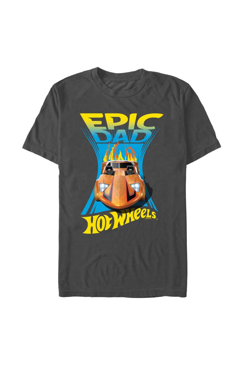 Men's Hot Wheels Twin Mill Epic Dad  Graphic T-Shirt, Main, color, Charcoal