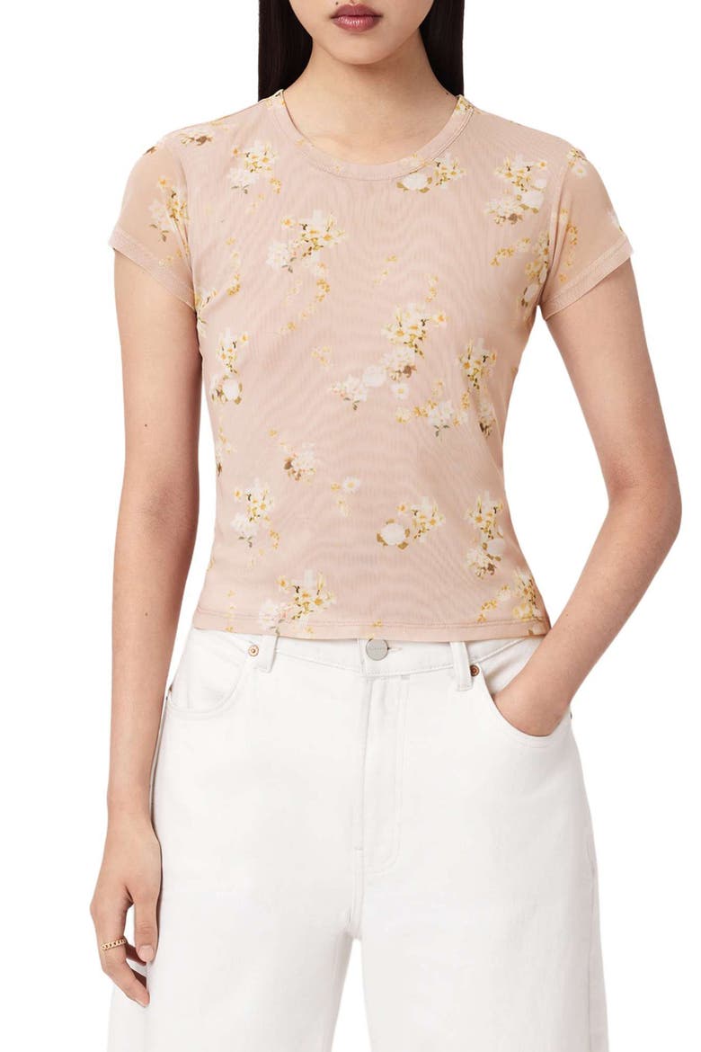Ellie Mesh T-Shirt, Main, color, EMPOLI POP PINK