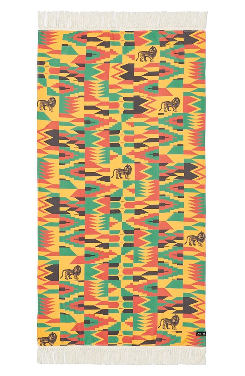 Slowtide Rocker Beach Towel, Main, color, Yellow Multi