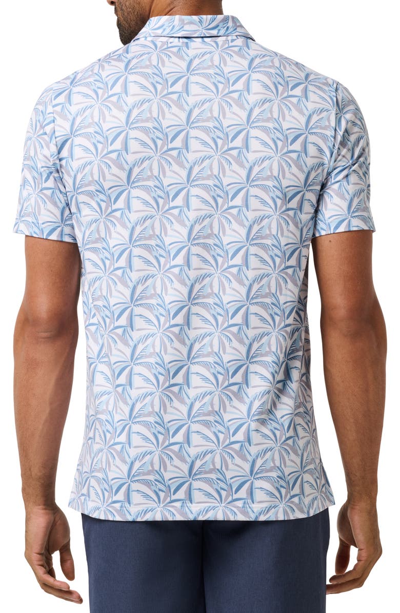 TravisMathew Featherweight Parade Palm Print Performance Polo, Alternate, color,
