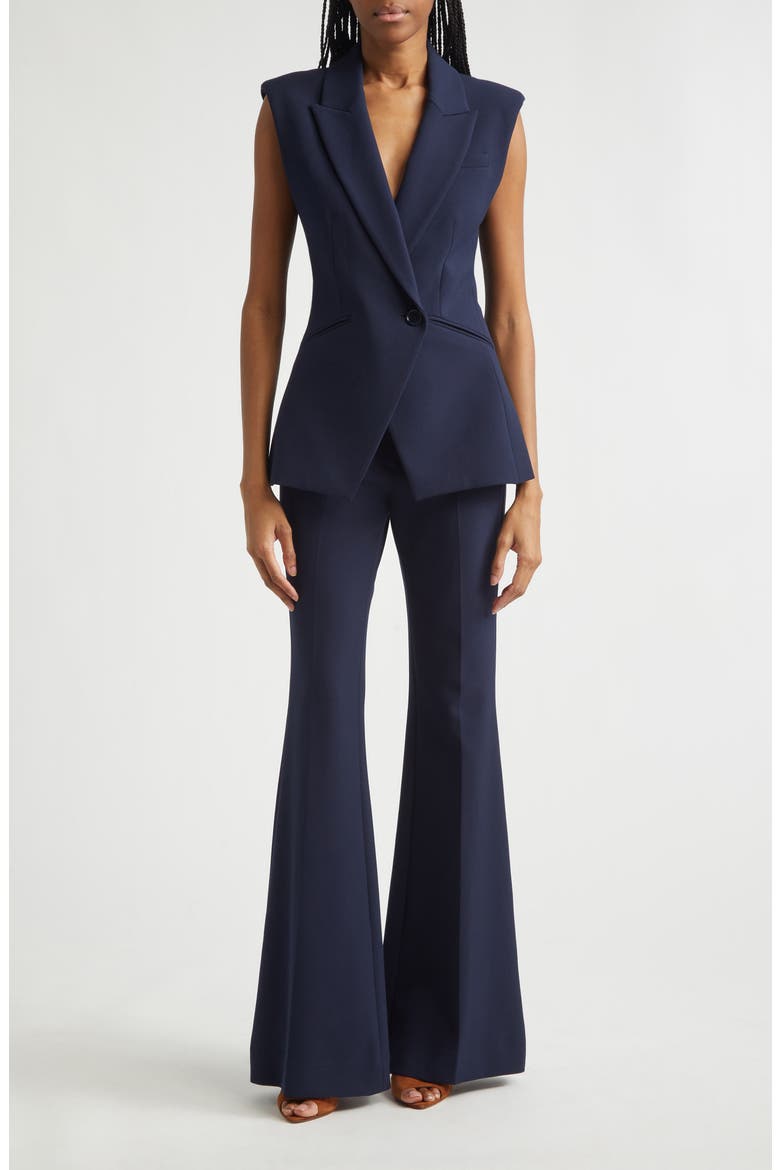Arden High Waist Flare Leg Pants, Alternate, color, NAVY