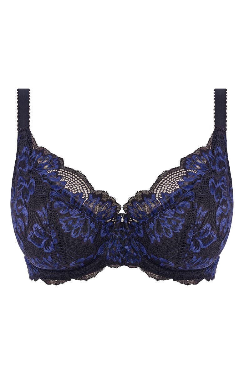 Fantasie Emmaline Underwire Padded Plunge Bra, Alternate, color, Midnight
