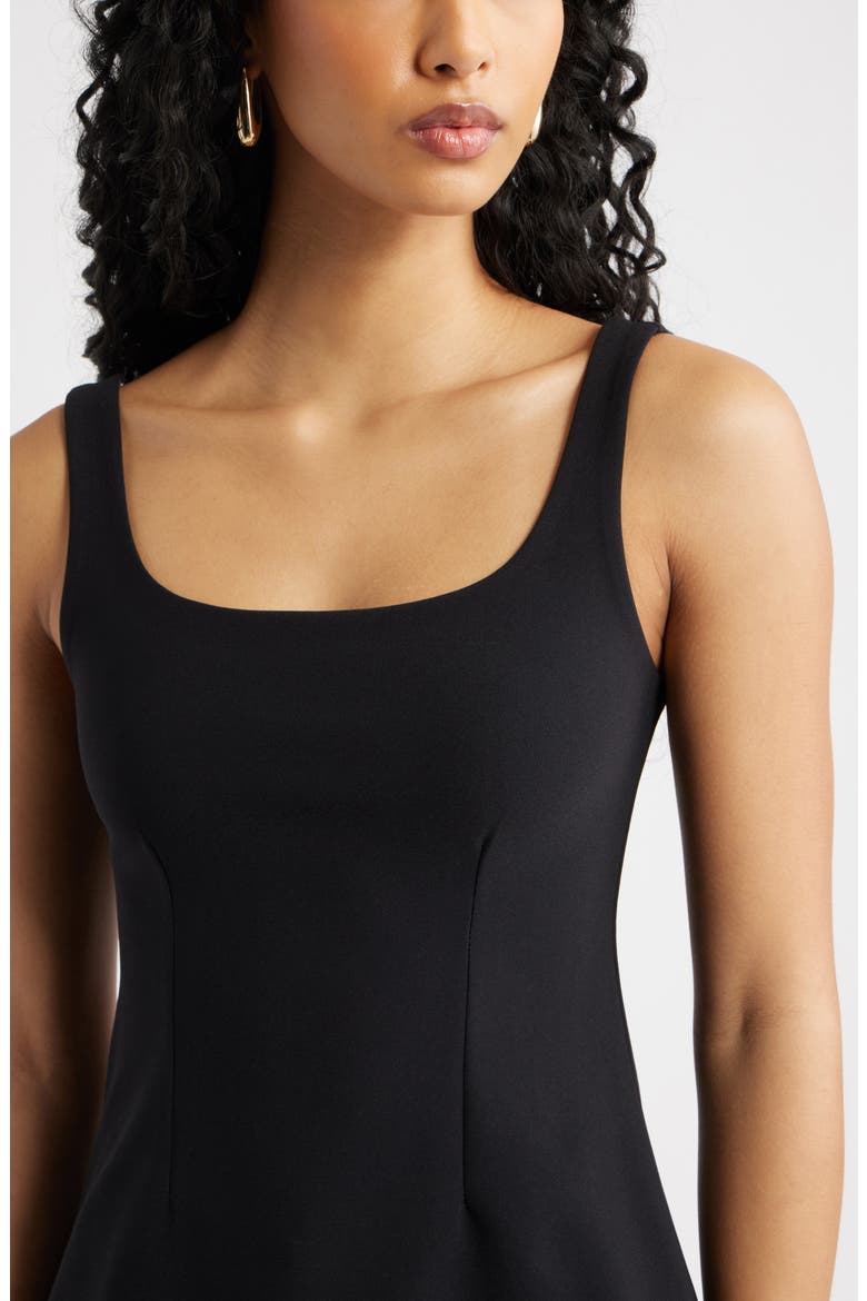 Flared Tank, Alternate, color, BLACK