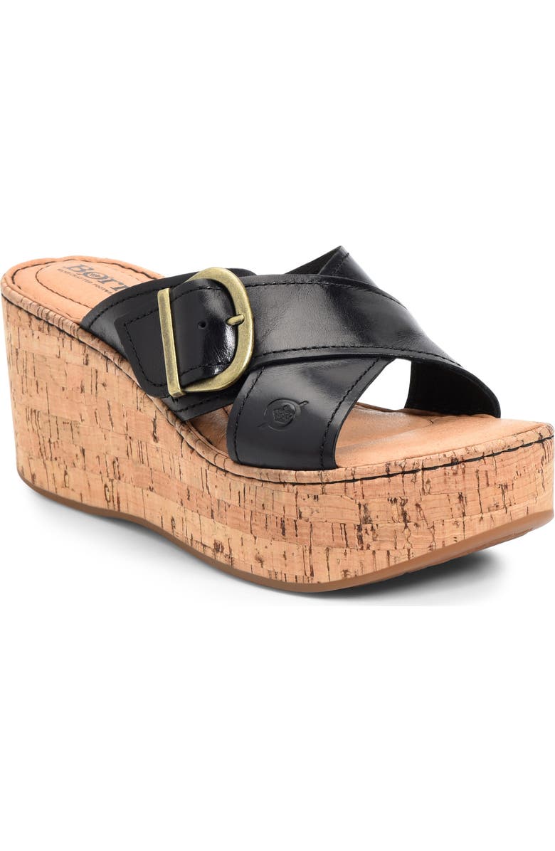 Børn Devona Platform Wedge Sandal, Main, color,