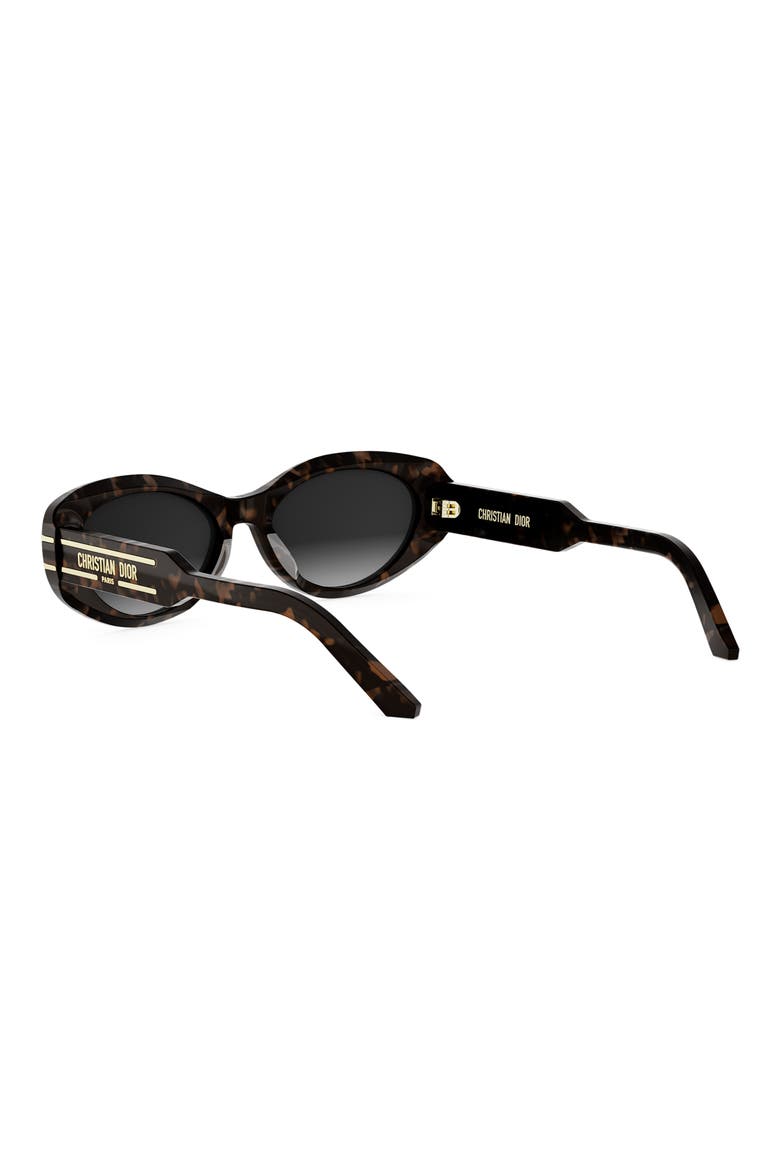 'DiorSignature B8U Butterfly Sunglasses, Alternate, color, DARK HAVANA / GRADIENT SMOKE