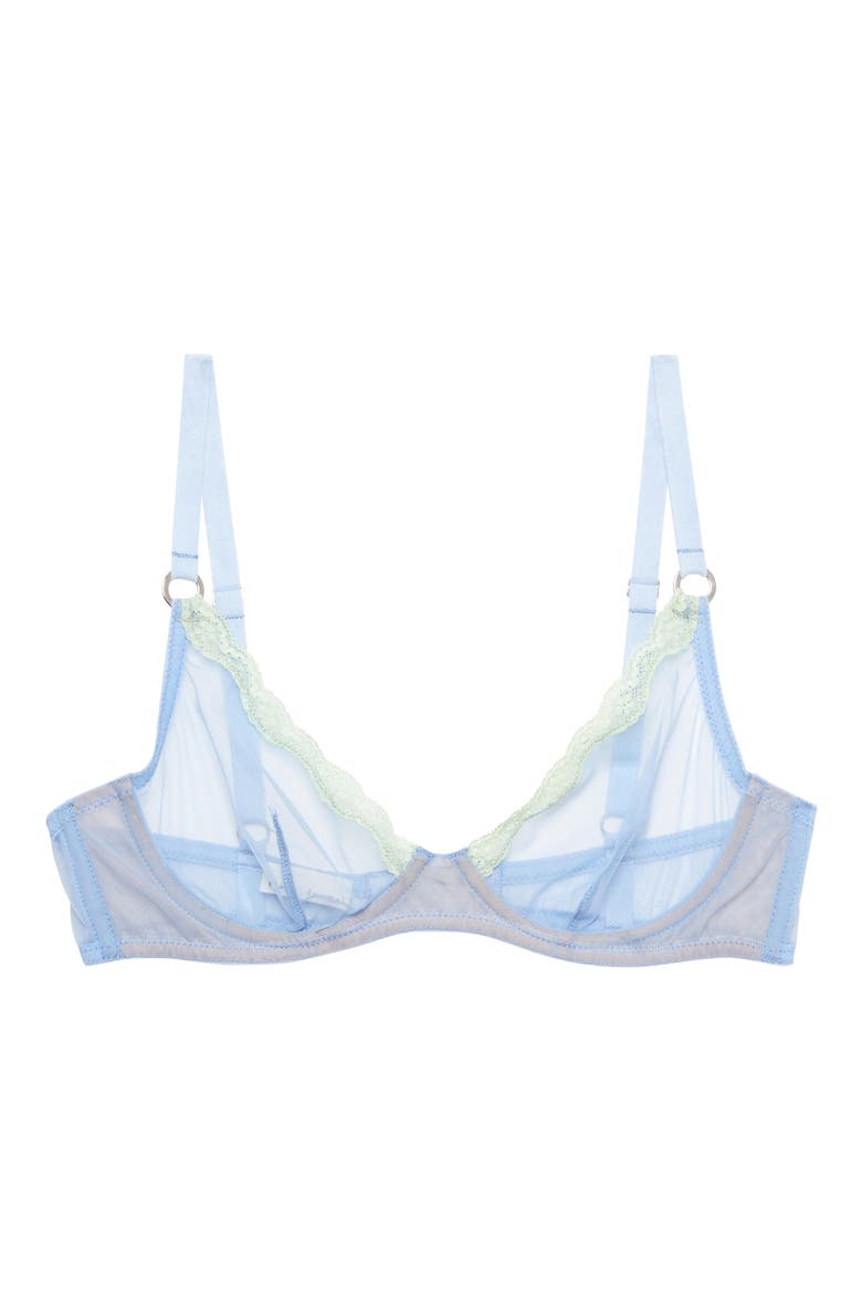 Sheer Tulle Demi Bra, Alternate, color, DAYDREAM