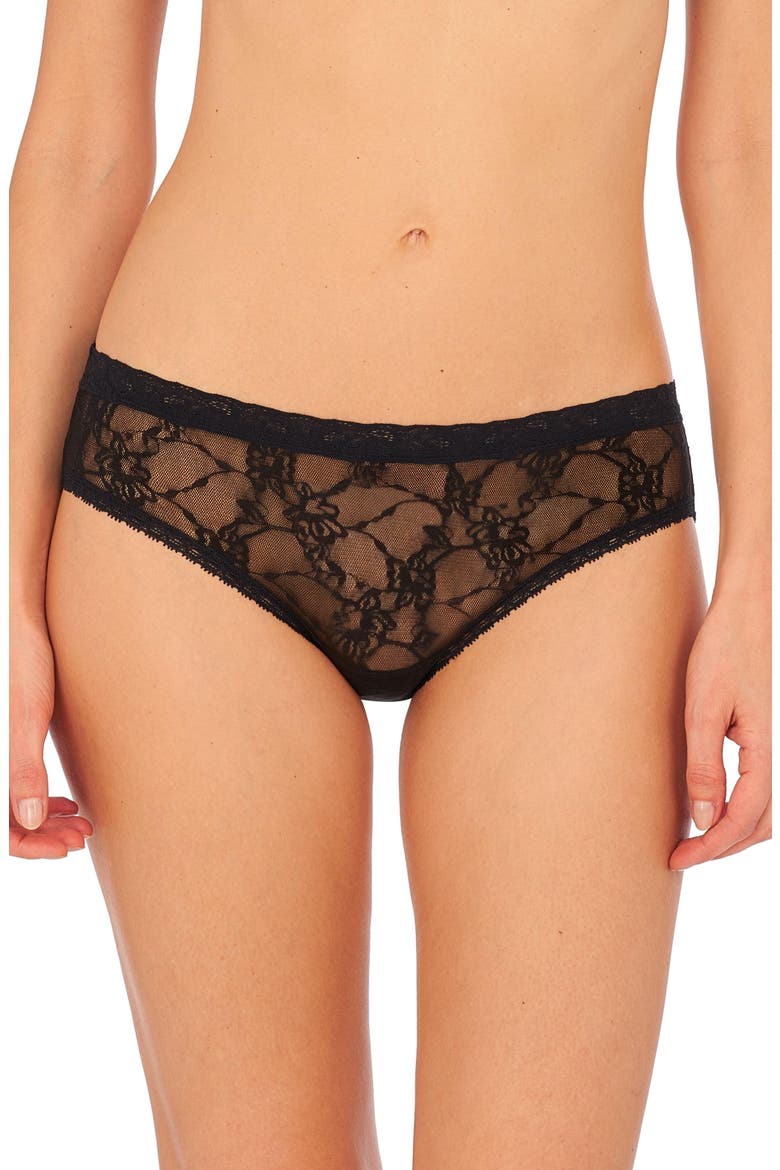 Bliss Allure Lace One Size Girl Brief 2-Pack, Alternate, color, Black