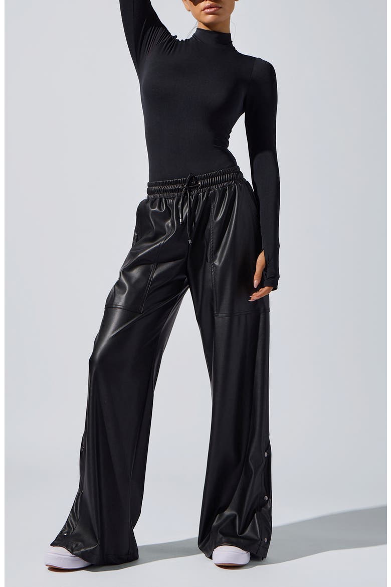 Cara Wide Leg Pants, Alternate, color, BLACK