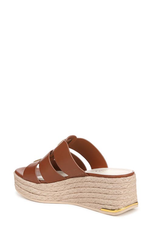 Franco Sarto Tevin Platform Wedge Sandal In Cognac