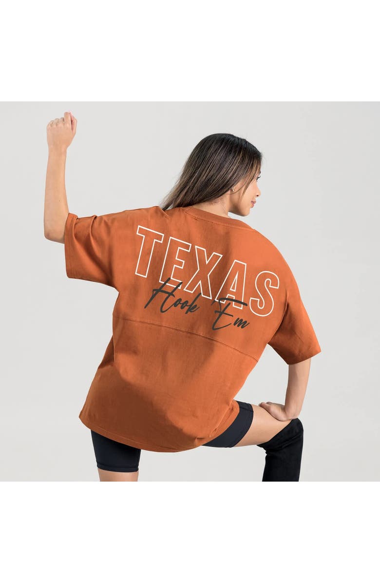 GAMEDAY COUTURE Women's Gameday Couture Texas Orange Texas Longhorns Oversized Back at Ya T-Shirt, Alternate, color, Burnt Orange
