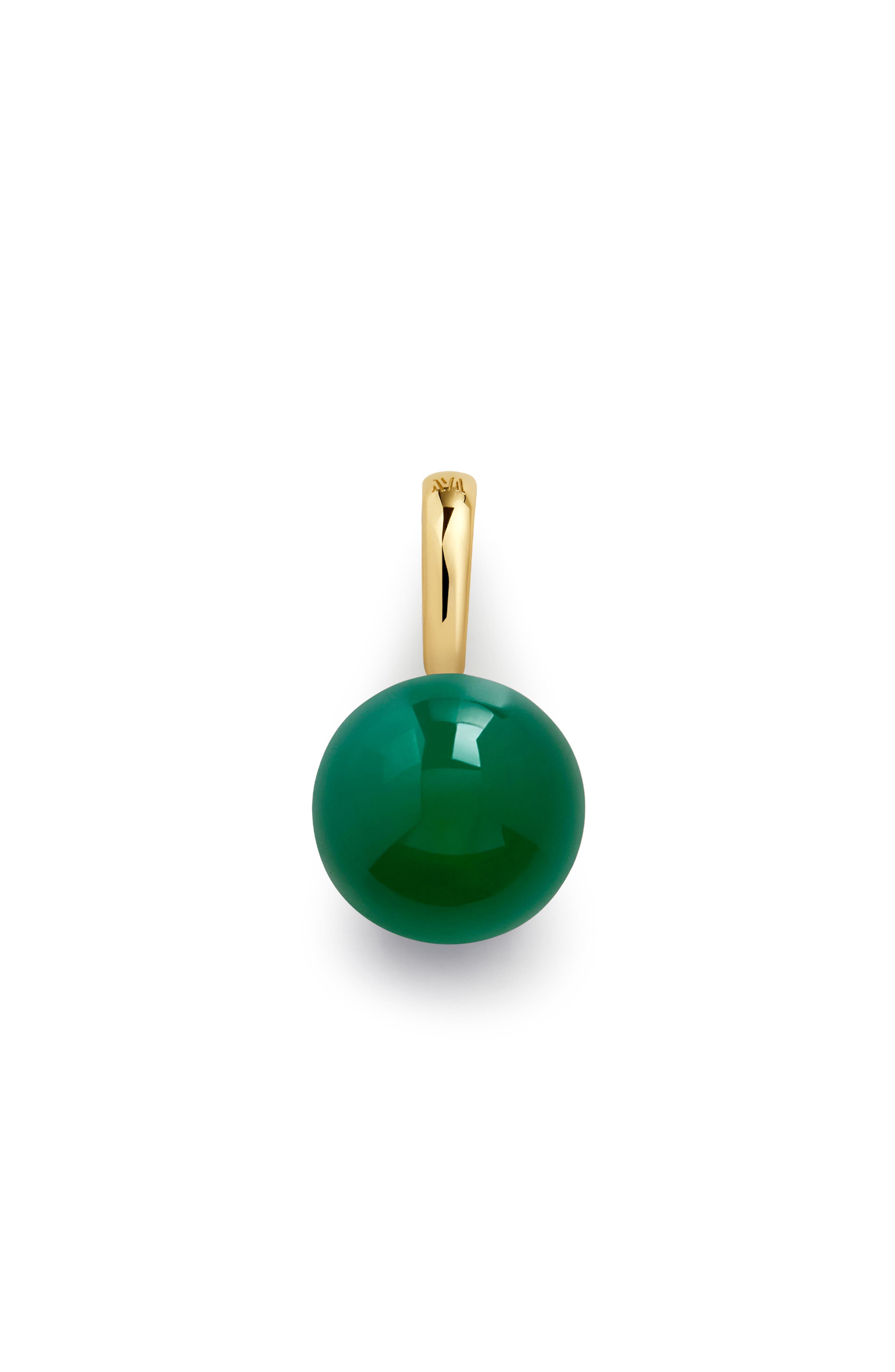 selected 18CT GOLD VERMEIL / GREEN ONYX