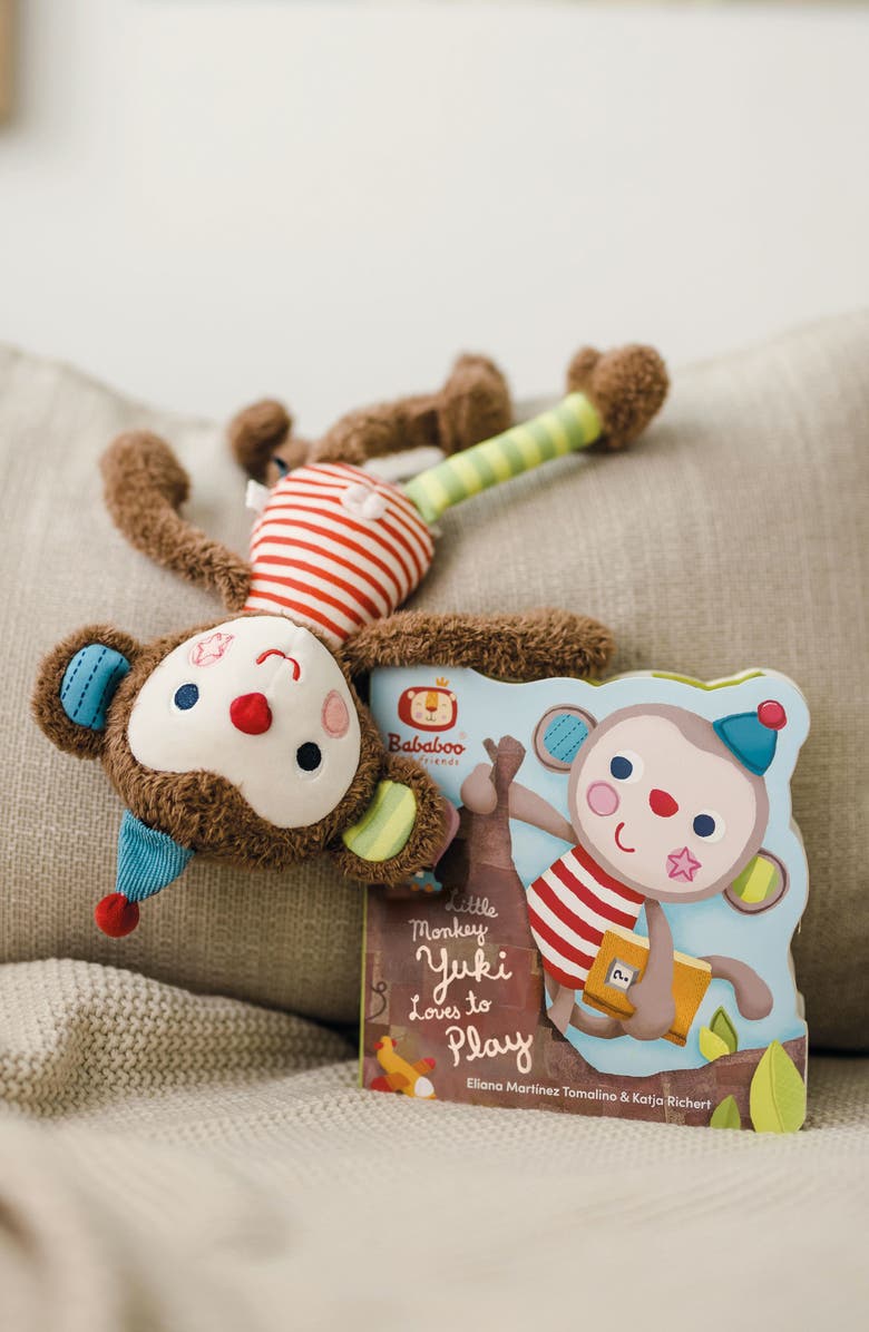 Bababoo and friends<sup>®</sup> Yuki Monkey Character Book & Plush Set, Alternate, color, Mutli / Turquoise