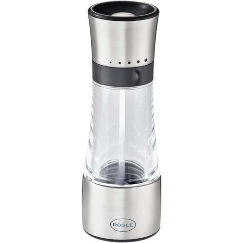 Rosle 7.1 Inch Stainless Steel And Acrylic Adjustable Spice Mill