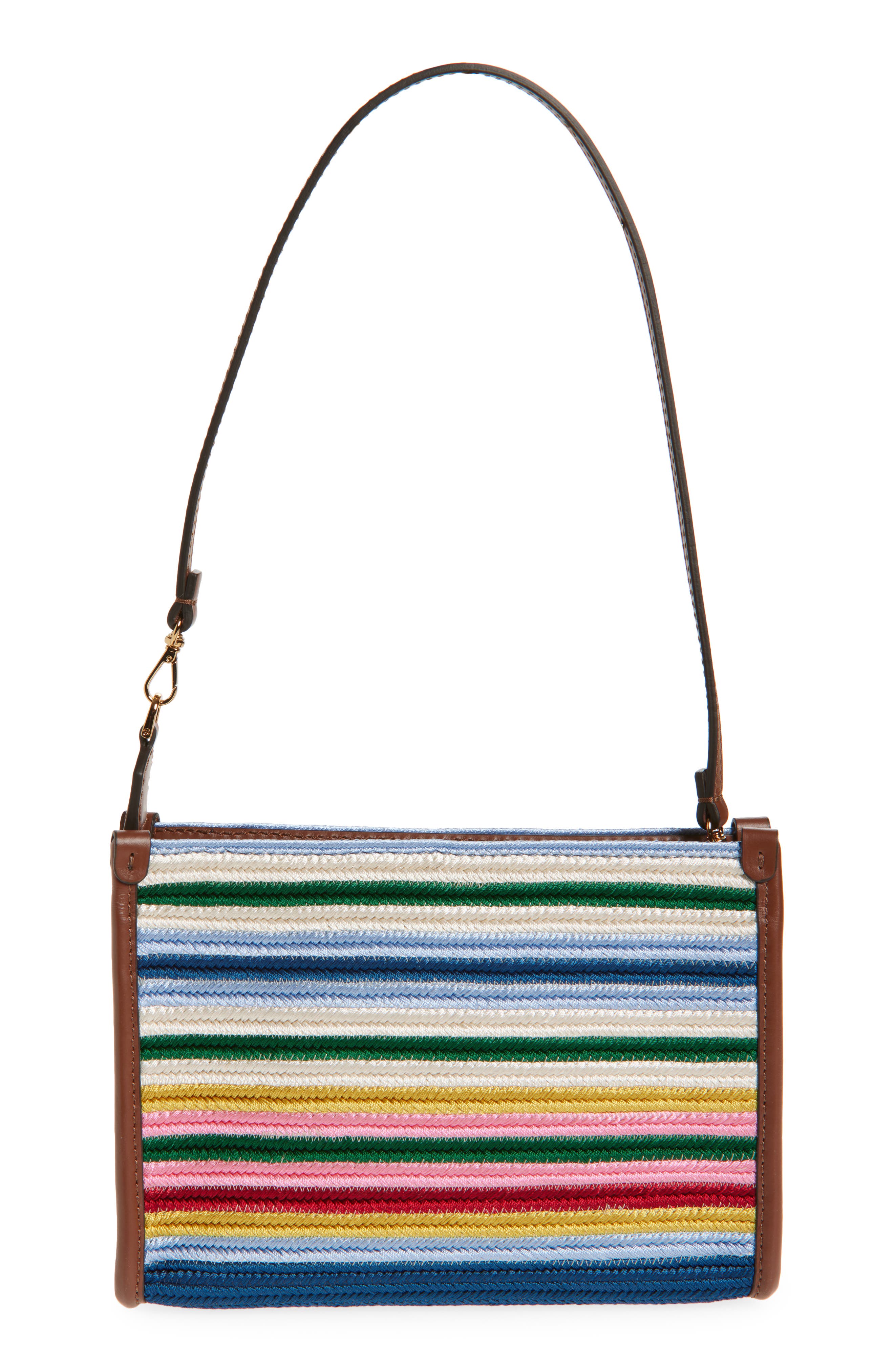 Pegaso Stripe Shoulder Bag, Alternate, color, GREY MULTI